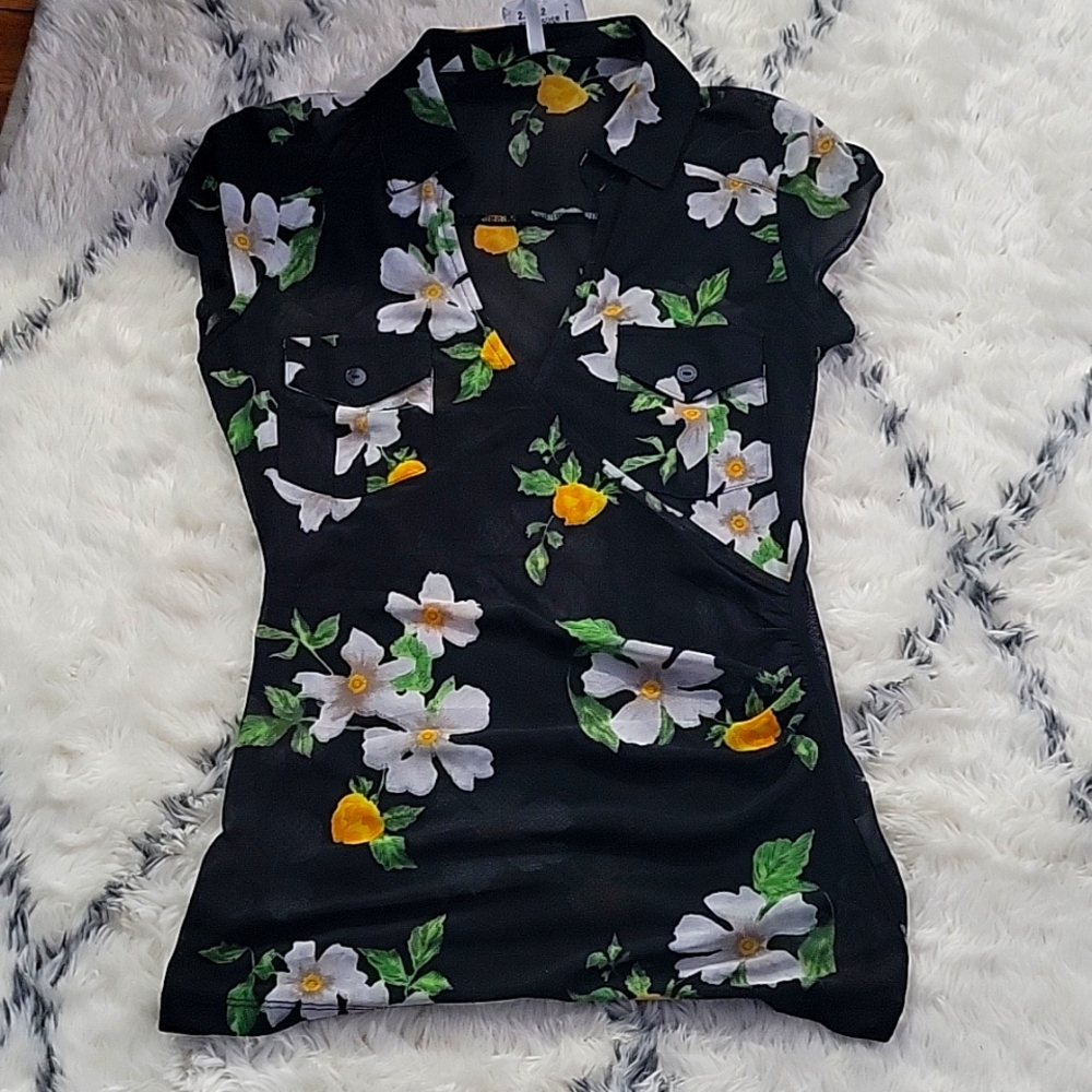 DNA Couture Vneck Blouse
